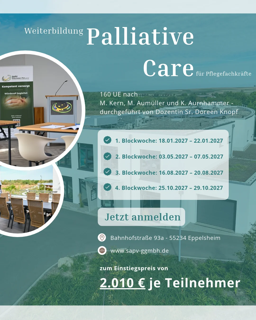 Palliativ Care Kursanwerbung