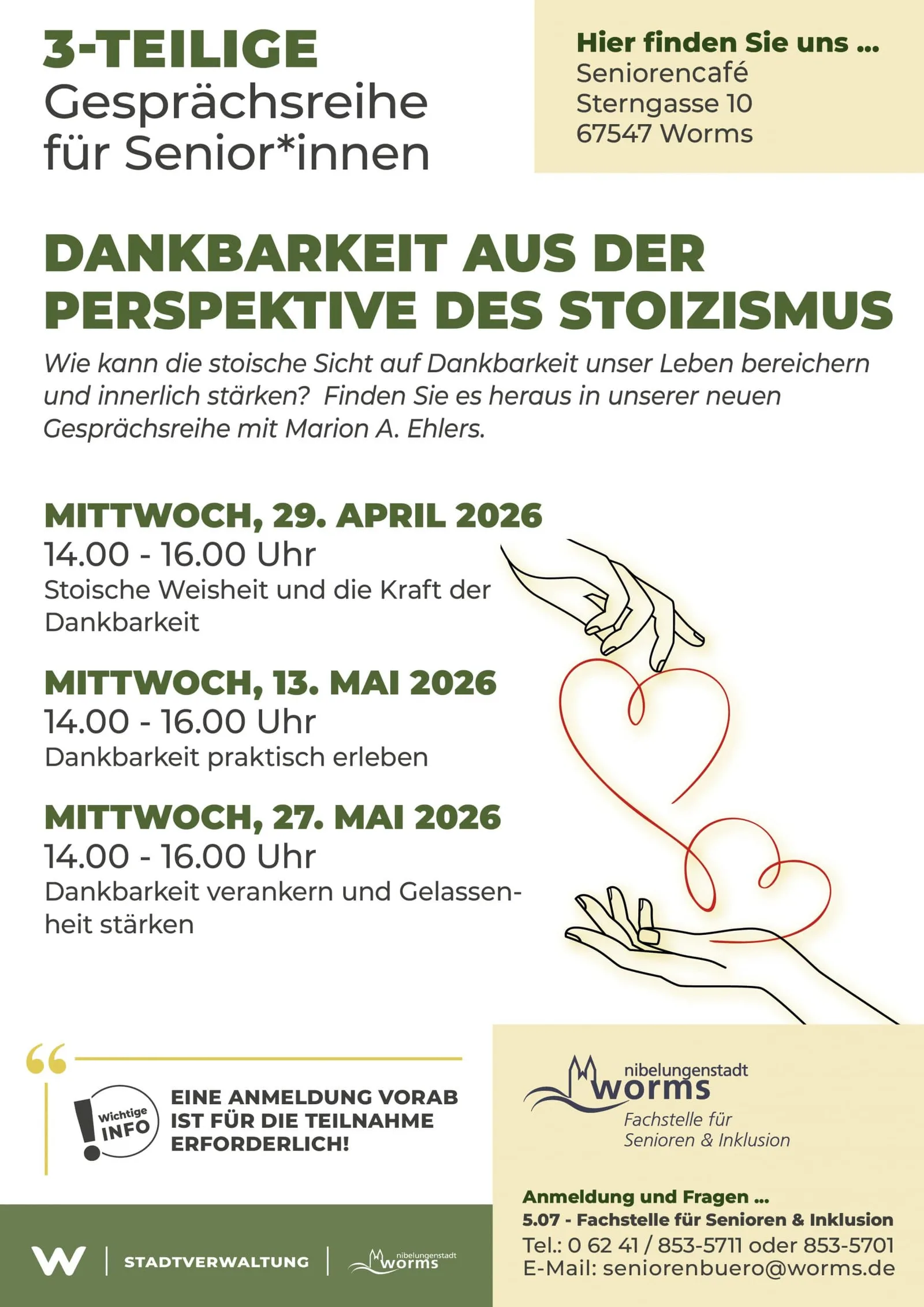 Flyer Gesprächsreihe_Dankbarkeit und Stoizismus