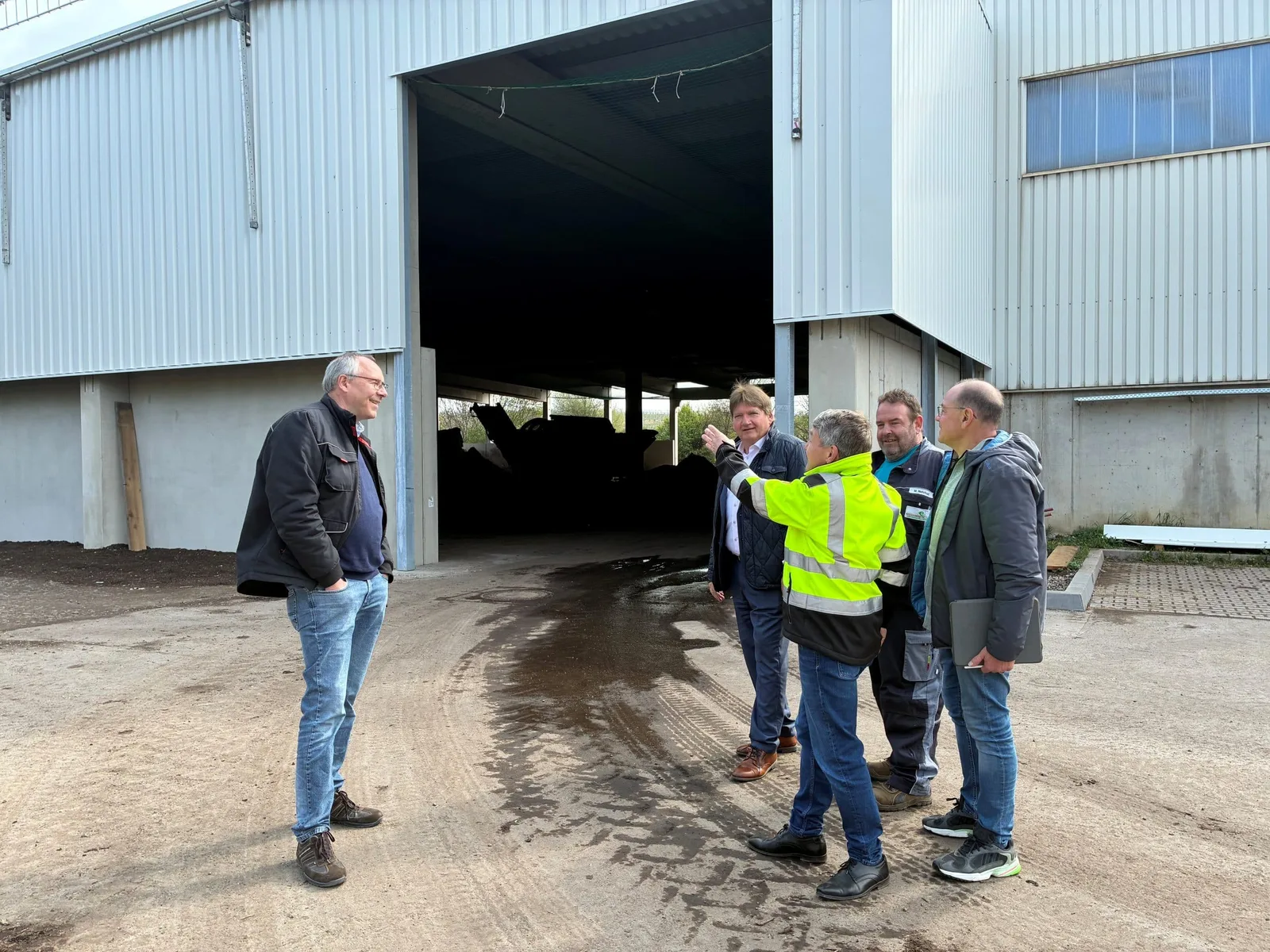 Vergärungsanlage Framersheim: Wiederaufbau der Komposthalle abgeschlossen