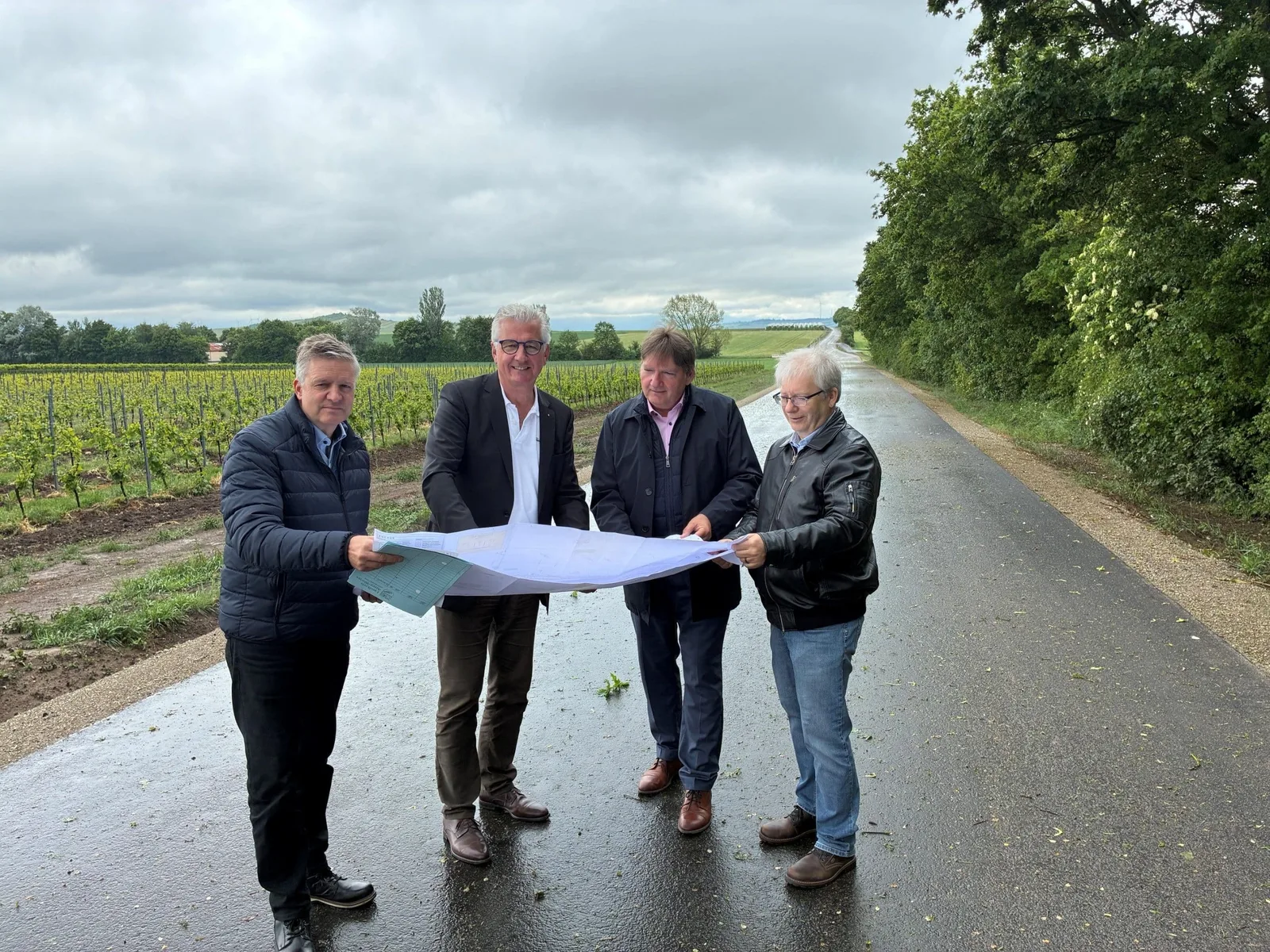 Ausbau der K32 zwischen Gabsheim und Bechtolsheim kommt planmäßig voran