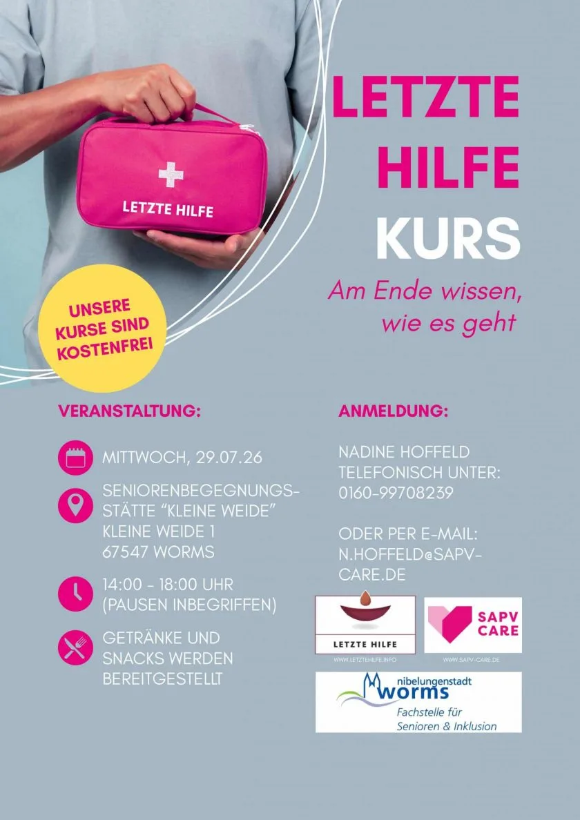 „Letzte-Hilfe“-Kurs vermittelt Wissen und Sicherheit im Umgang mit Sterben und Abschied