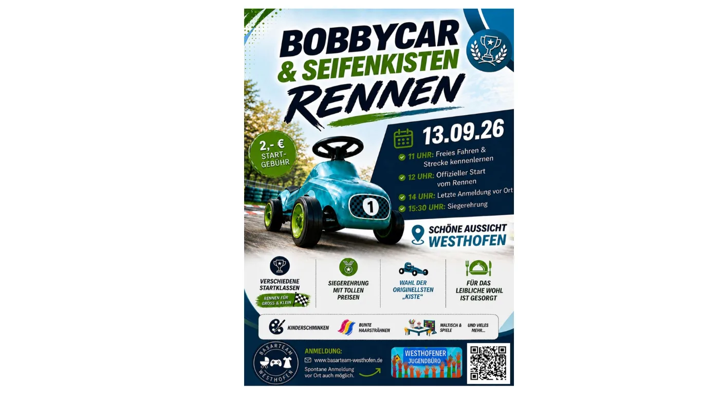 Mit Vollgas durch Westhofen: Bobbycar- und Seifenkistenrennen verspricht Rennspaß für Groß und Klein