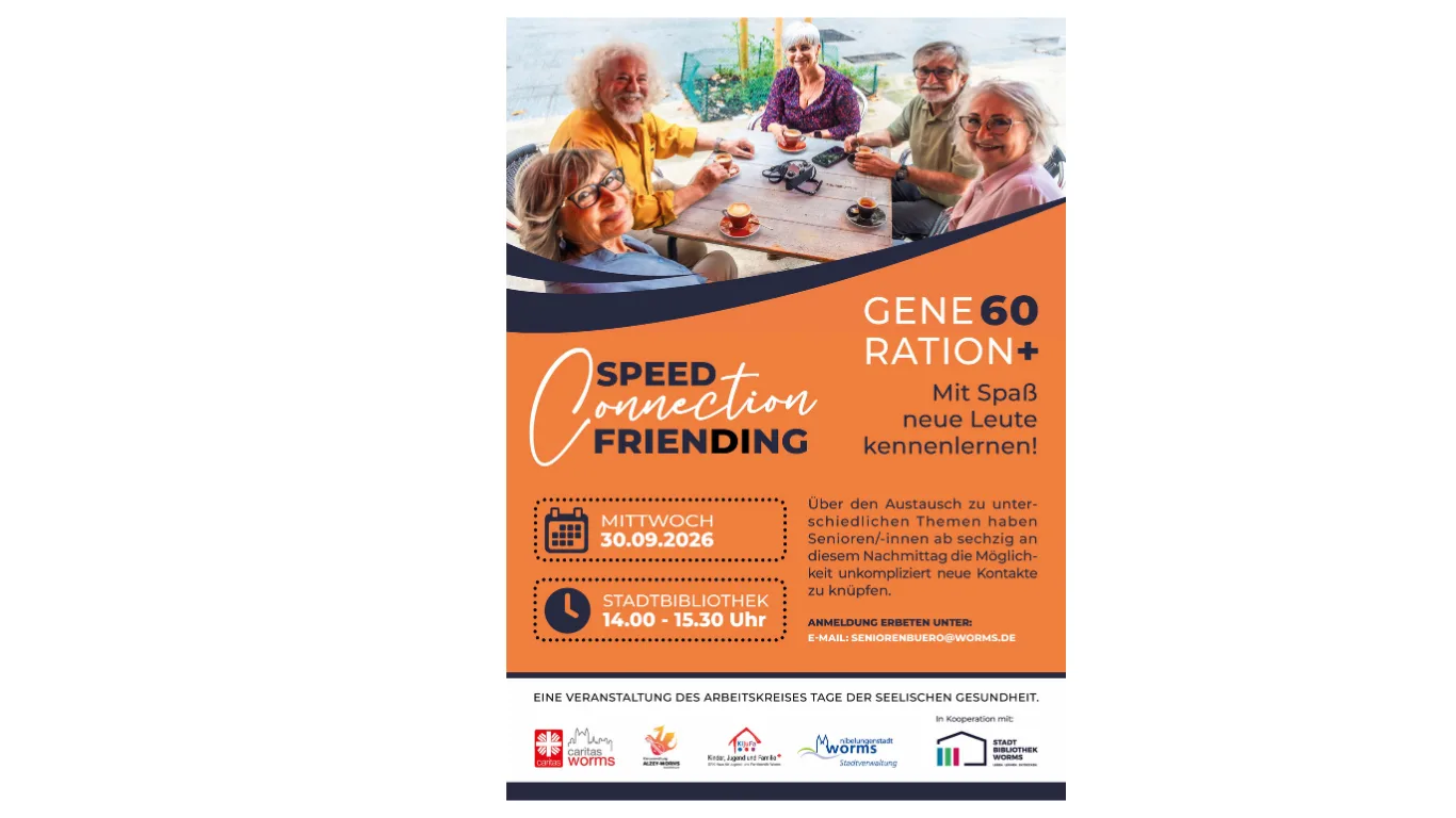 Neue Menschen kennenlernen: Speed-Friending für Menschen ab 60
