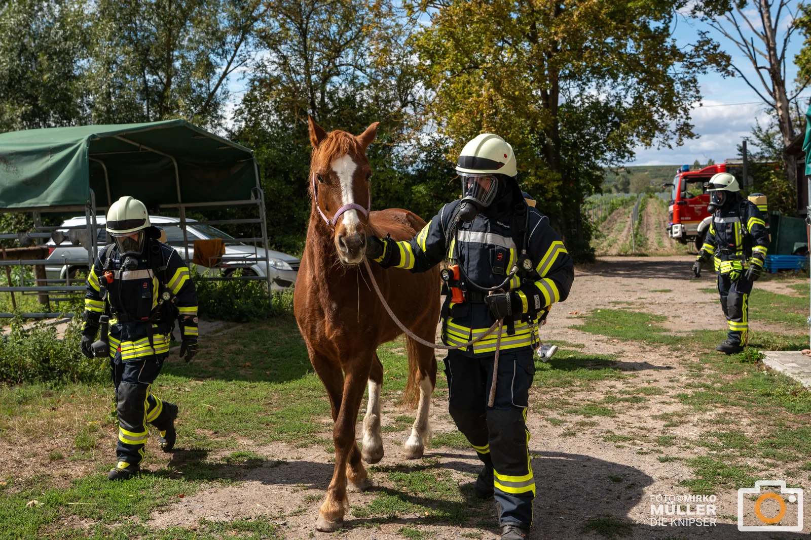 Feuerwehr VG Eich probt den Ernstfall: Schwierige Wasserversorgung im Fokus
