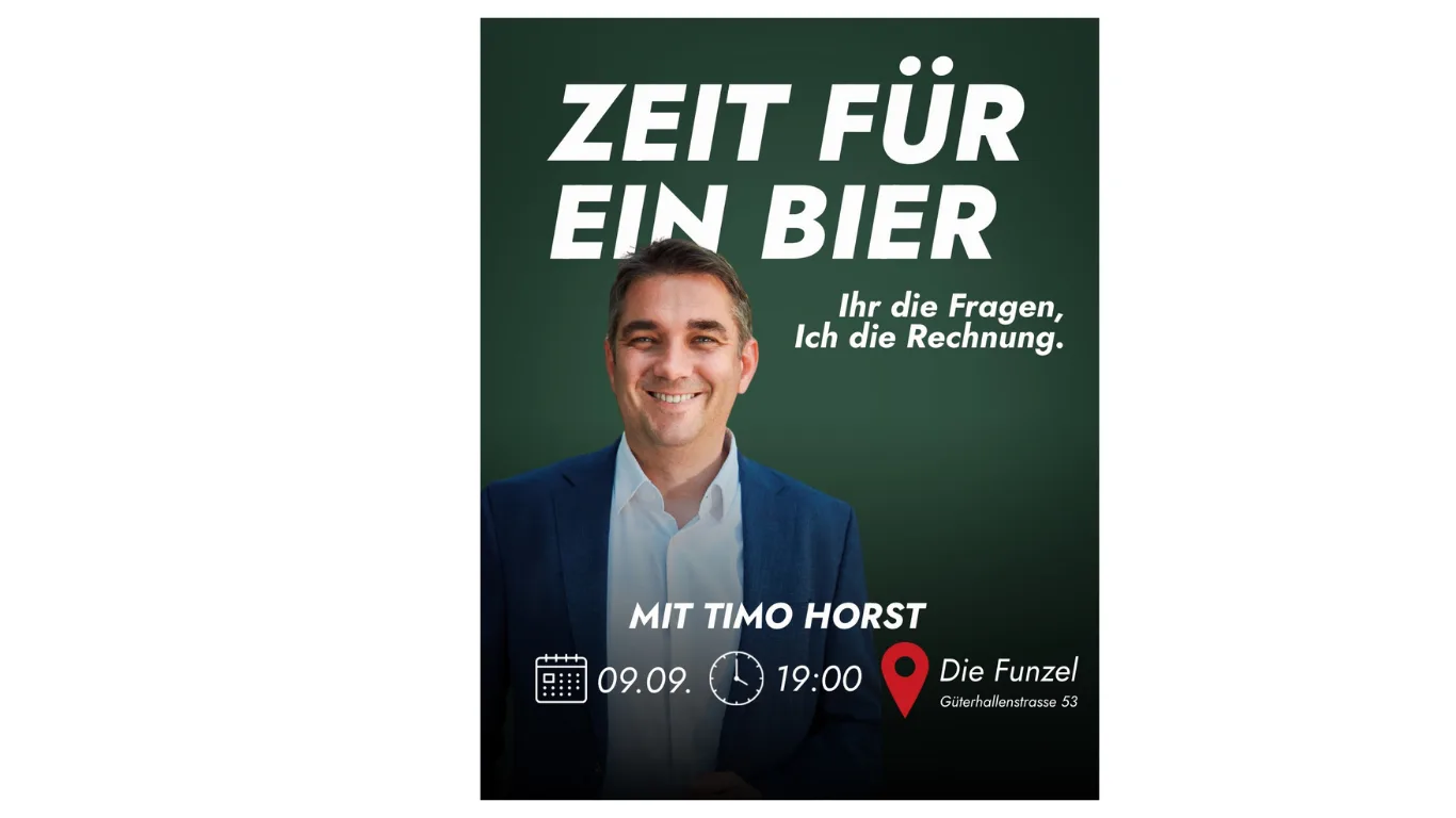 Fragen, Bier und Politik: Wormser Grüne laden mit Timo Horst in die Funzel ein