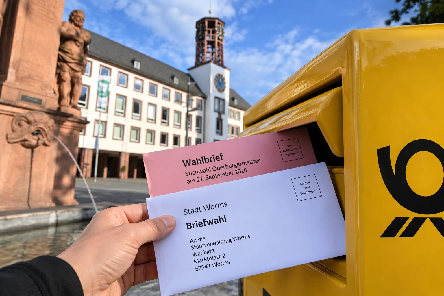 Briefwahl zur Stichwahl in Worms muss erneut beantragt werden