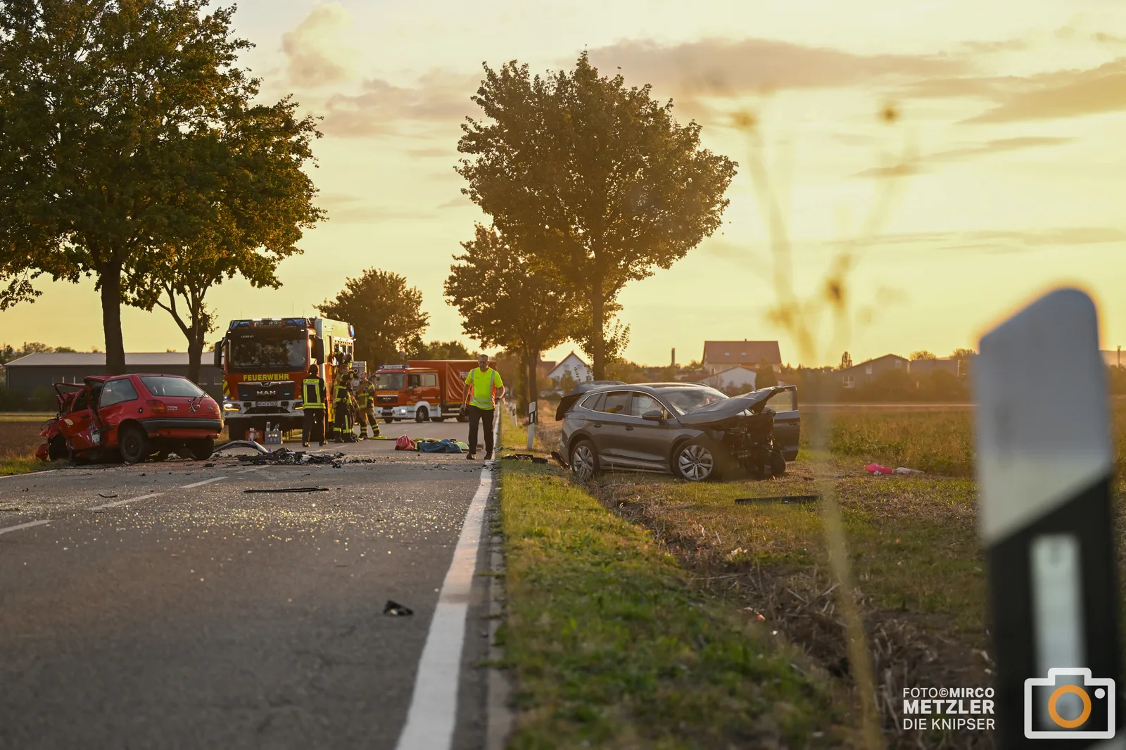 Tödlicher Verkehrsunfall auf der L395 zwischen Worms-Horchheim und Worms-Heppenheim – 63-jähriger Autofahrer stirbt nach Frontalzusammenstoß