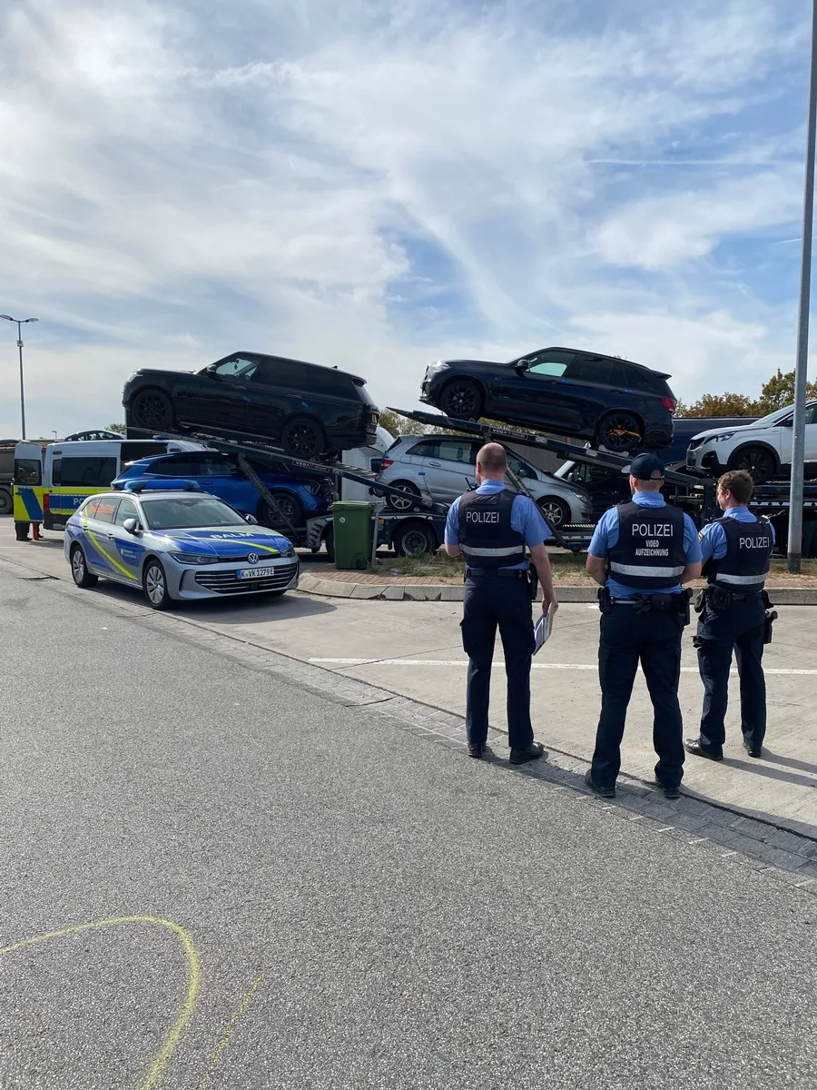 Großkontrolle bei Frankenthal/Lambsheim: 19 Fahrzeugen wird die Weiterfahrt untersagt
