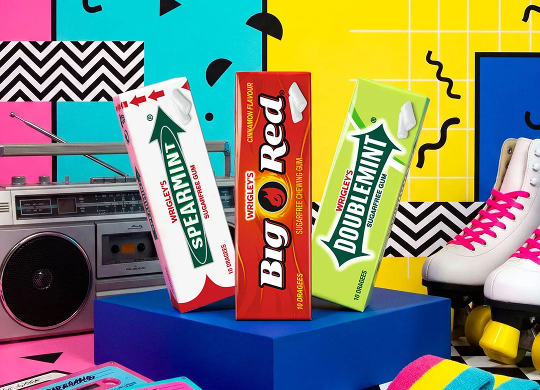 Kaugummi-Klassiker feiern Comeback: Wrigley’s bringt drei Sorten als Retro-Edition zurück