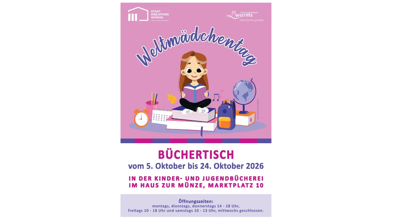 Zum Weltmädchentag: Wormser Stadtbibliothek zeigt starke Vorbilder und vielfältige Geschichten