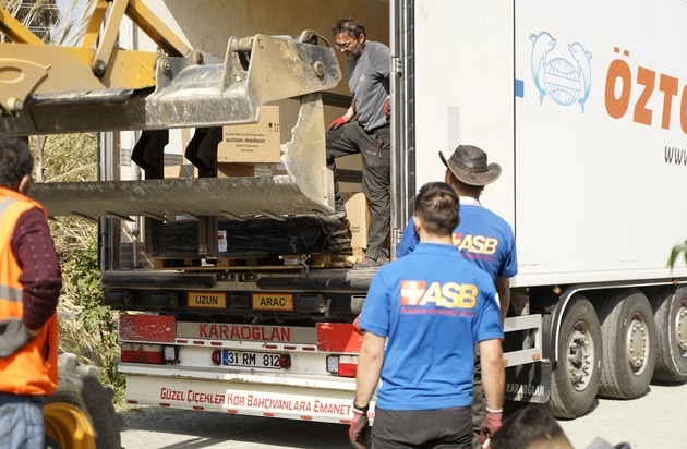 ASB hilft in Nordsyrien mit medizinischen Hilfsgütern und Skyhydranten FAST-Einsatz in der Türkei wird fortgesetzt