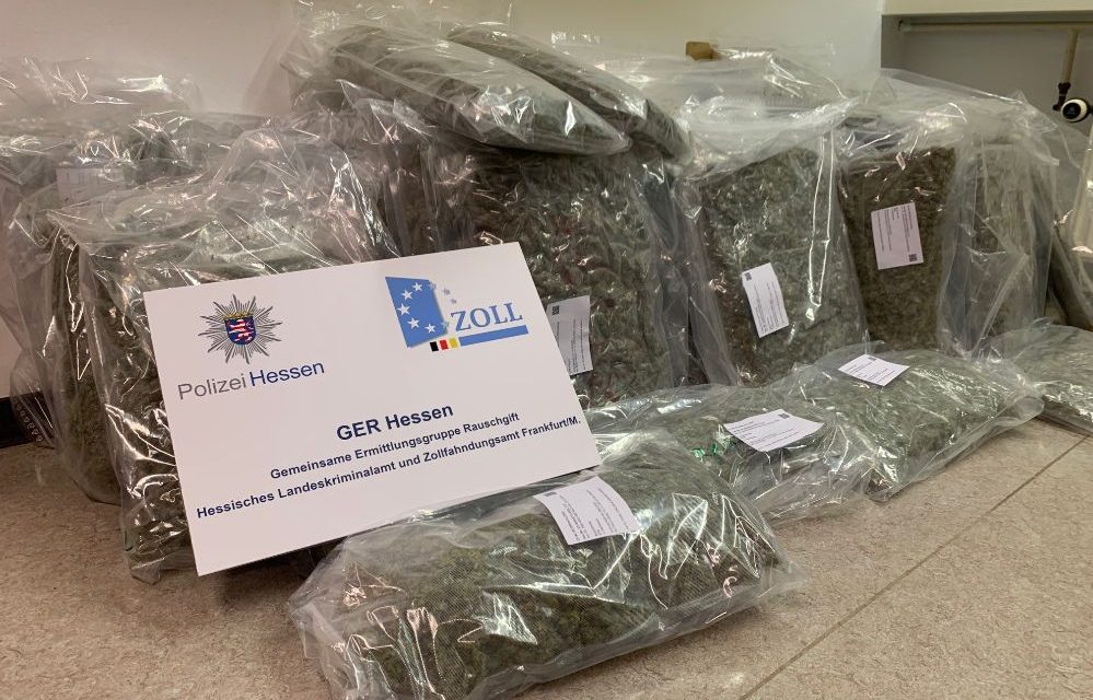 Darmstadt – Verdacht des unerlaubten Handels mit Betäubungsmitteln: 4 Männer festgenommen // 47 Kilogramm Marihuana sichergestellt (FOTO)
