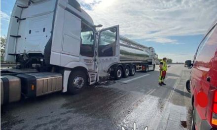 Polizeiautobahnstation Ruchheim – Unfall mit Lkw verursacht Stau auf der BAB 61