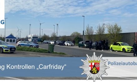 Polizeiautobahnstation Ruchheim – „Carfriday“ – Tuning Kontrollen auf der A61