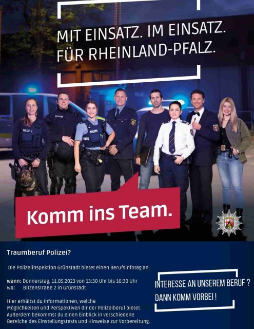 PI Grünstadt – Berufsinfotag bei der Polizei Grünstadt