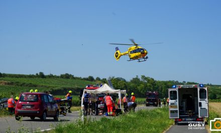 Osthofen – Mettenheim – Fahrzeug überschlägt sich und landet im Graben – 2 Personen schwer verletzt
