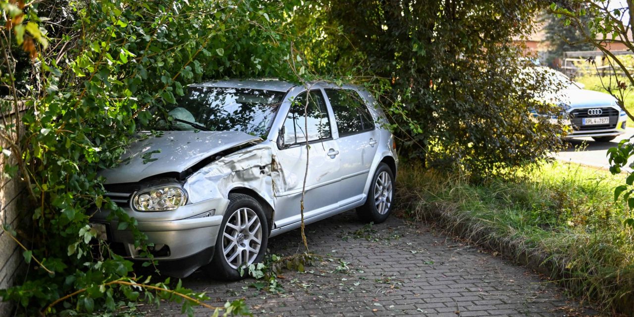 Gundheim – Verkehrsunfall beim Überholen – eine Person verletzt