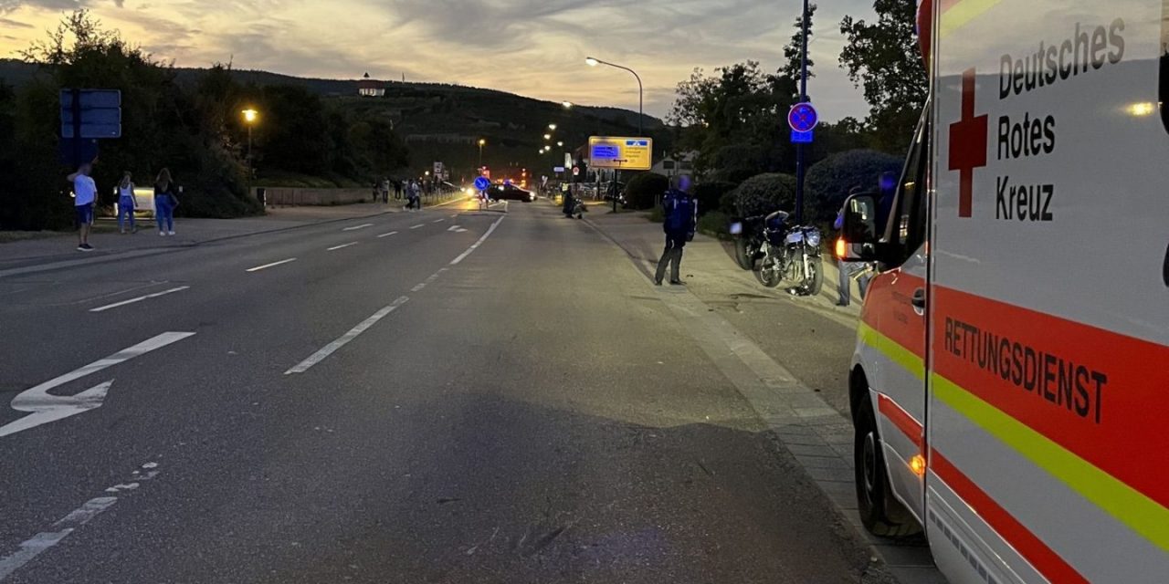 Bad Dürkheim – Verkehrsunfall zwischen Motorradfahrer mit zwei Verletzten