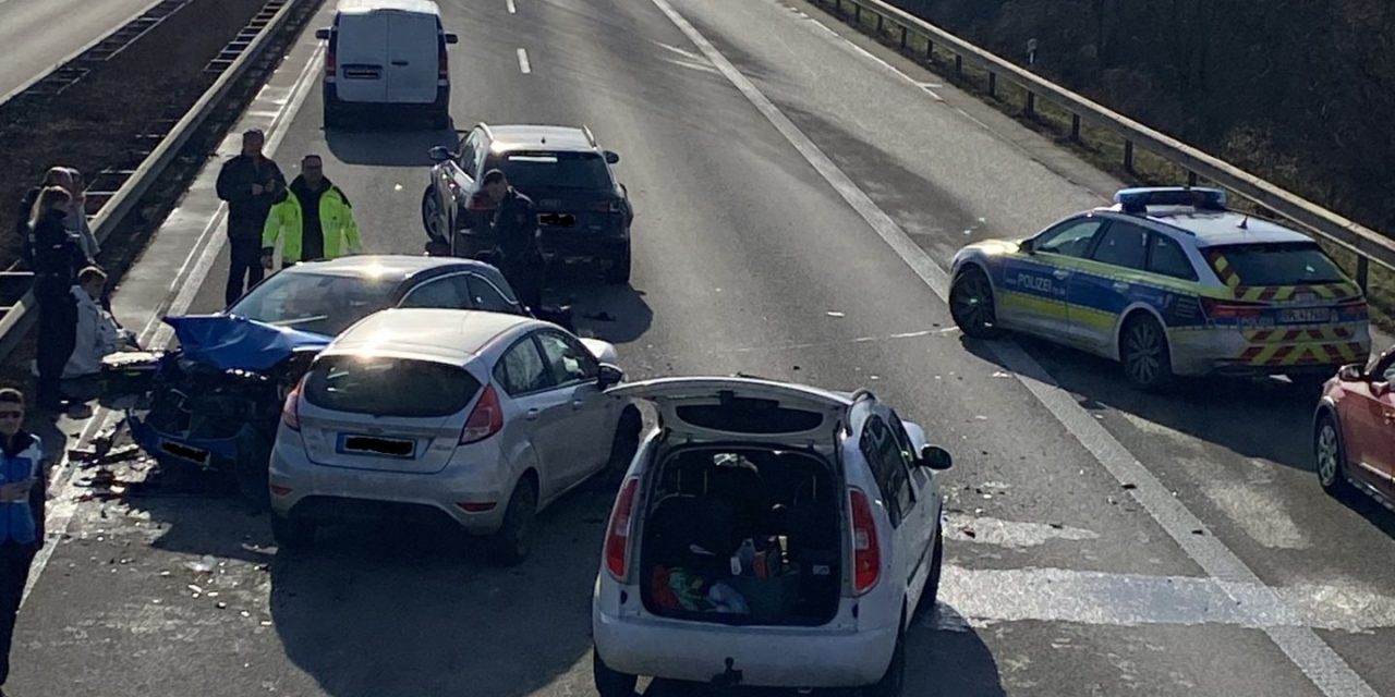 Lambsheim – Polizeiautobahnstation Ruchheim Unfall mit mehreren Fahrzeugen