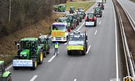 Proteste der Landwirte friedlich verlaufen