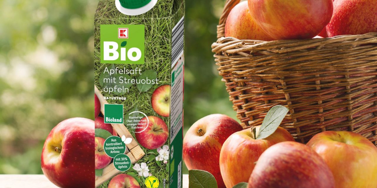 K-Bio Apfelsaft: Kaufland fördert Erhalt von Streuobstwiesen