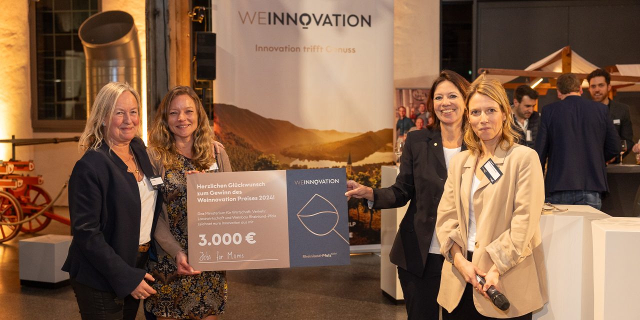 Schmitt: Weinnovation-Preis geht an Startup JOBS FOR MOMS®