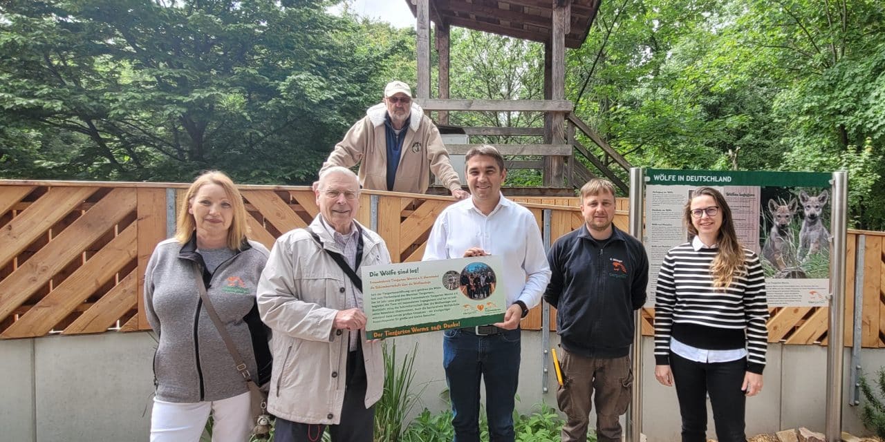 Freundeskreis Tiergarten Worms übernimmt Schirmherrschaft über Wolfsanlage
