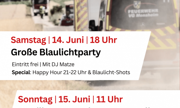 Feuerwehr zum Anfassen – Blaulichtparty und Familientag am 14. und 15. Juni