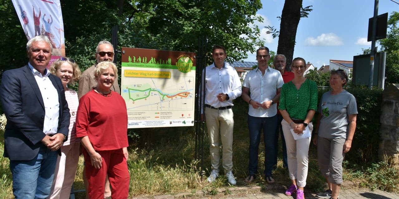 „Leichte Wege“ im Karl-Bittel-Park in Worms eröffnet -Barrierefreiheit und Naturerlebnis für alle