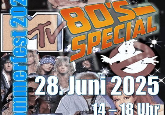 Groovekiste Sommerfest feiert 9. Runde mit großem 80er-Jahre-Special