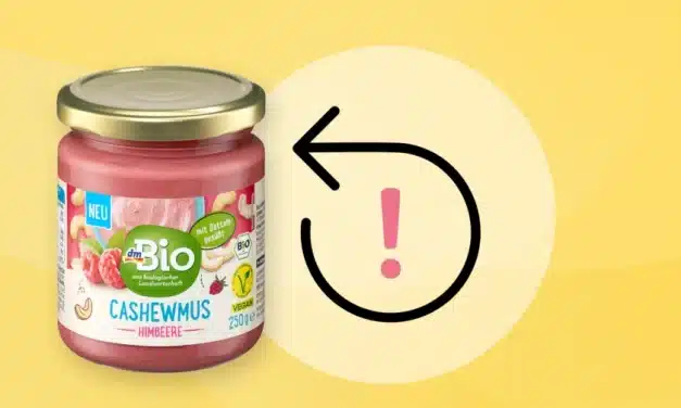 Produktrückruf: dm warnt vor dem Verzehr des Artikels „dmBio Cashewmus Himbeere“