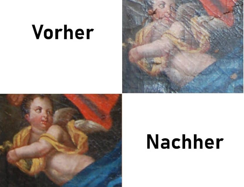 „Zum Nachtisch Museum“: Krone für Maria – Werkstattbericht zur Restaurierung eines Altarbilds