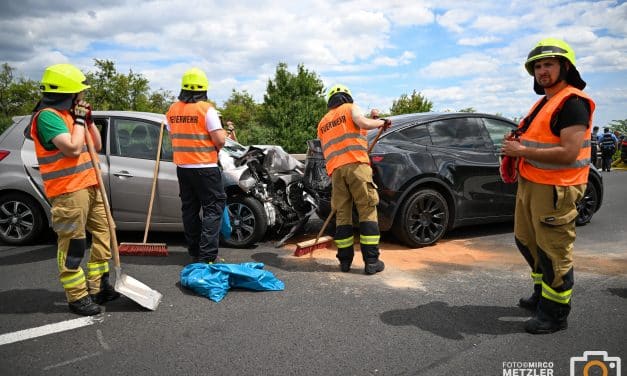 Auffahrunfall auf der A61 bei Gundheim löst Kettenreaktion aus – Vier Fahrzeuge beteiligt