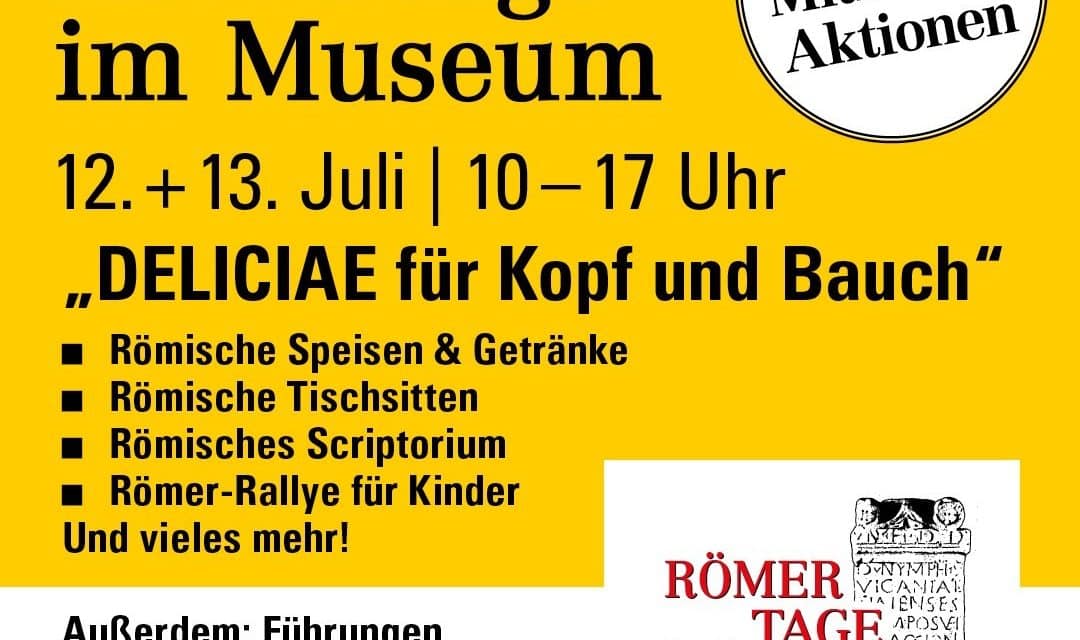„DELICIAE für Kopf und Bauch“: Lecker lernen bei den Römertagen am 12. und 13 Juli in Alzey