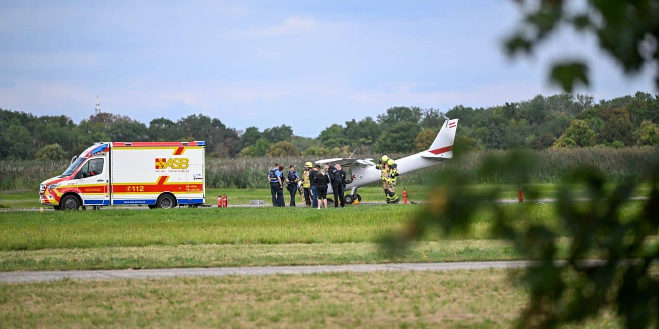 Fahrwerk bricht bei Landung: Pilotin in Worms leicht verletzt