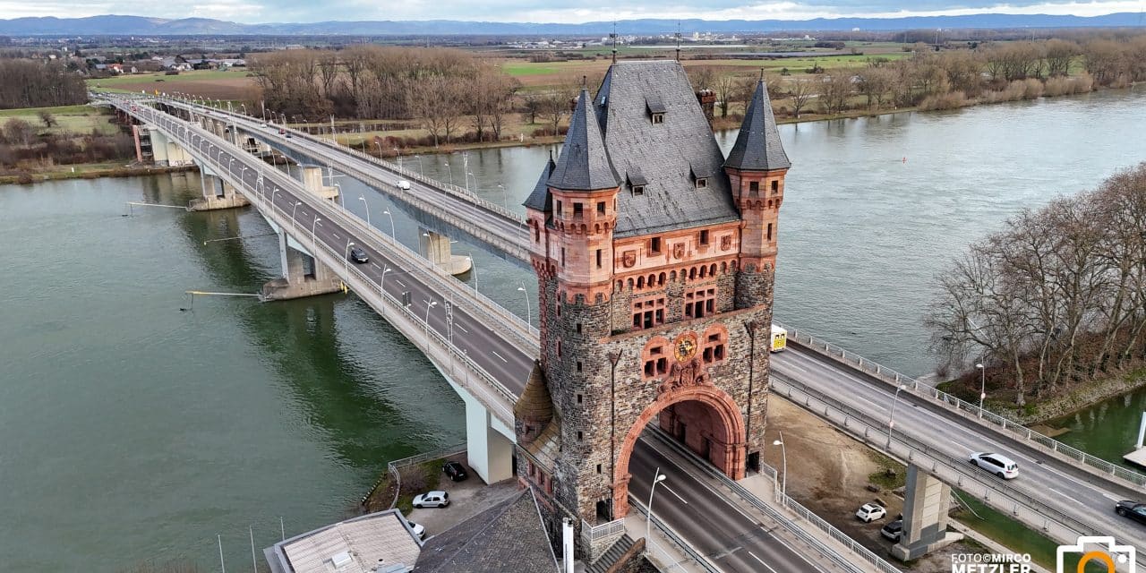 Verkehrsbehinderungen auf der B47: Brückenprüfung in Worms