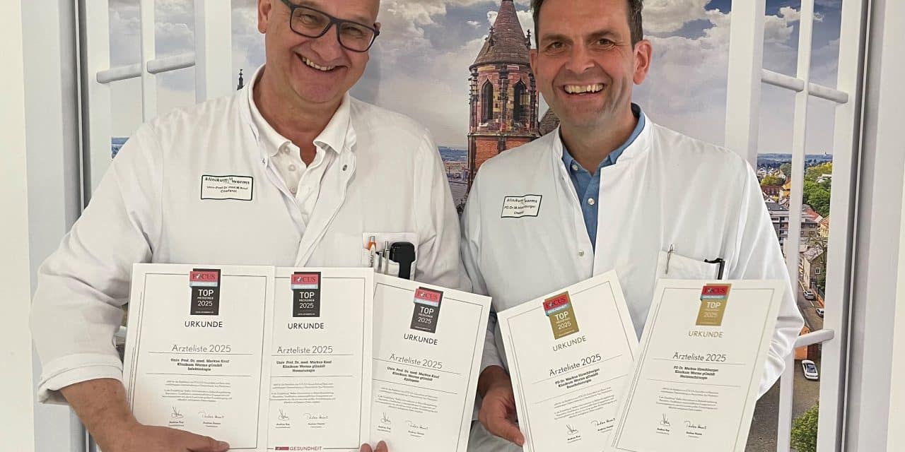 Zwei Ärzte als Focus Top-Mediziner ausgezeichnet