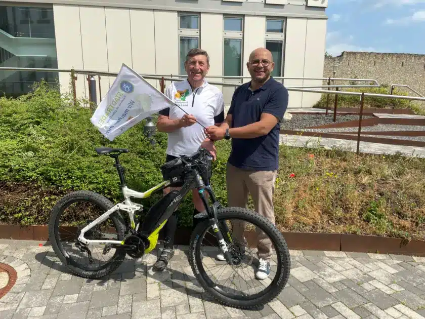 Viele Kilometer per Rad für den Umweltschutz unterwegs