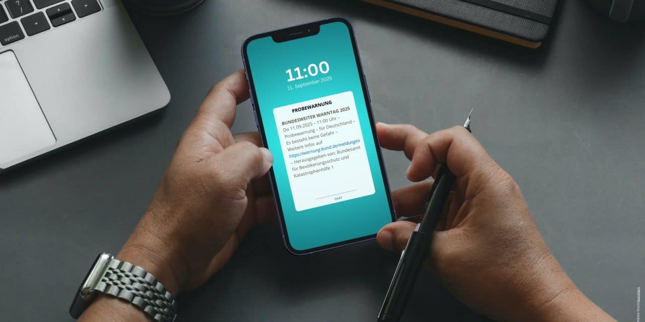 Umfrage Bundesweiter Warntag 2025: 97 Prozent der Befragten erhalten Warnung