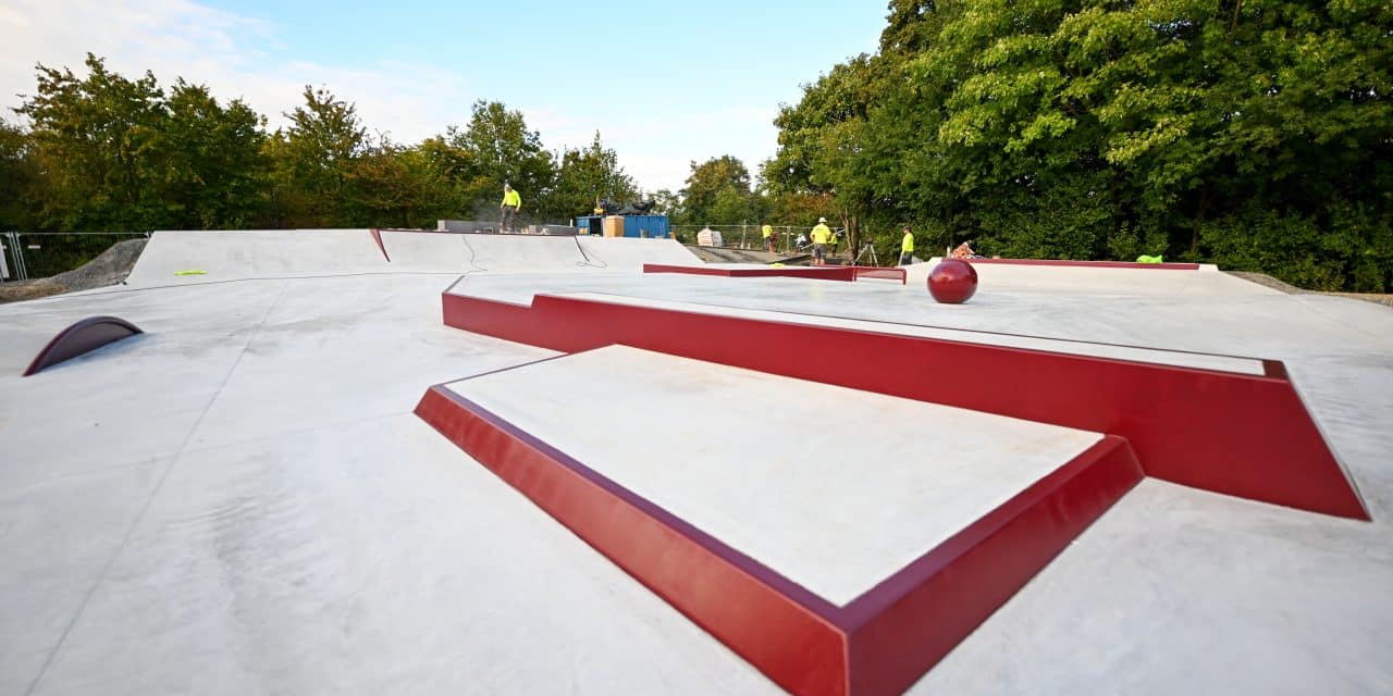 Osthofens 600.000-Euro-Skateanlage nimmt Formen an – erste Elemente stehen, Einweihung voraussichtlich im Oktober