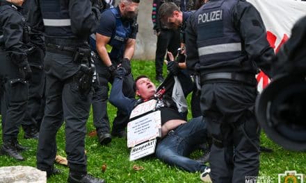 Friedlicher Protest mit kurzer Blockade: Polizei räumt Weg bei Demo „Alzey zeigt Gesicht“