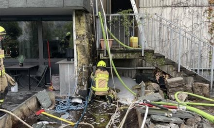 Feuerwehr Worms hilft in Mainz – Speziallöschsystem im Einsatz