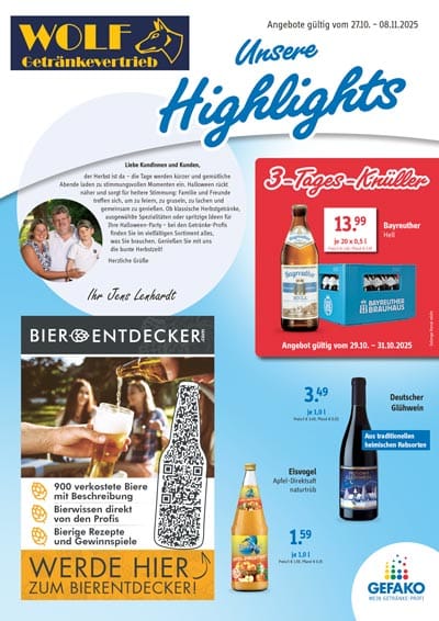 WOLF Getränkevertrieb - Unsere Highlights