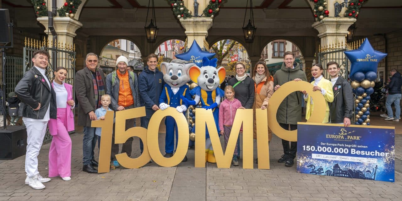 Europa-Park begrüßt den 150-millionsten Besucher