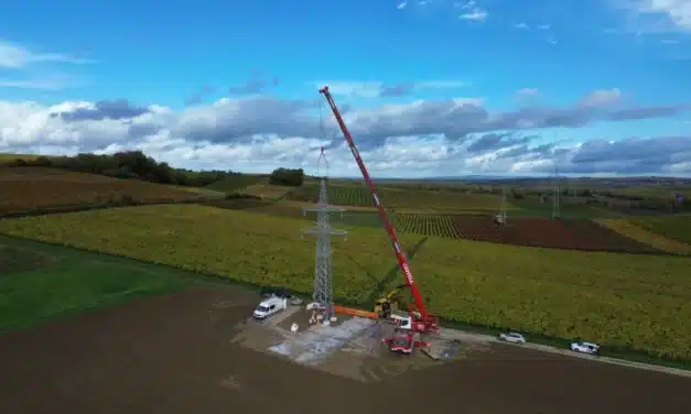 Mast bei Albig wieder in Betrieb genommen