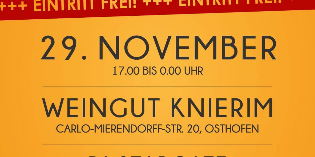 Glüh30 Party feiert 12. Ausgabe im Weingut Knierim