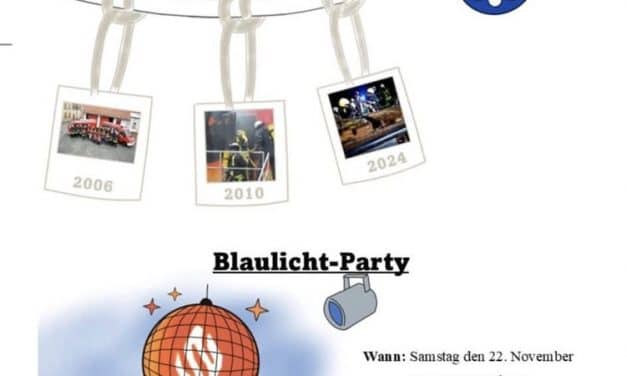 100 Jahre Feuerwehr Mörstadt – Jubiläumsjahr endet mit Blaulicht-Party