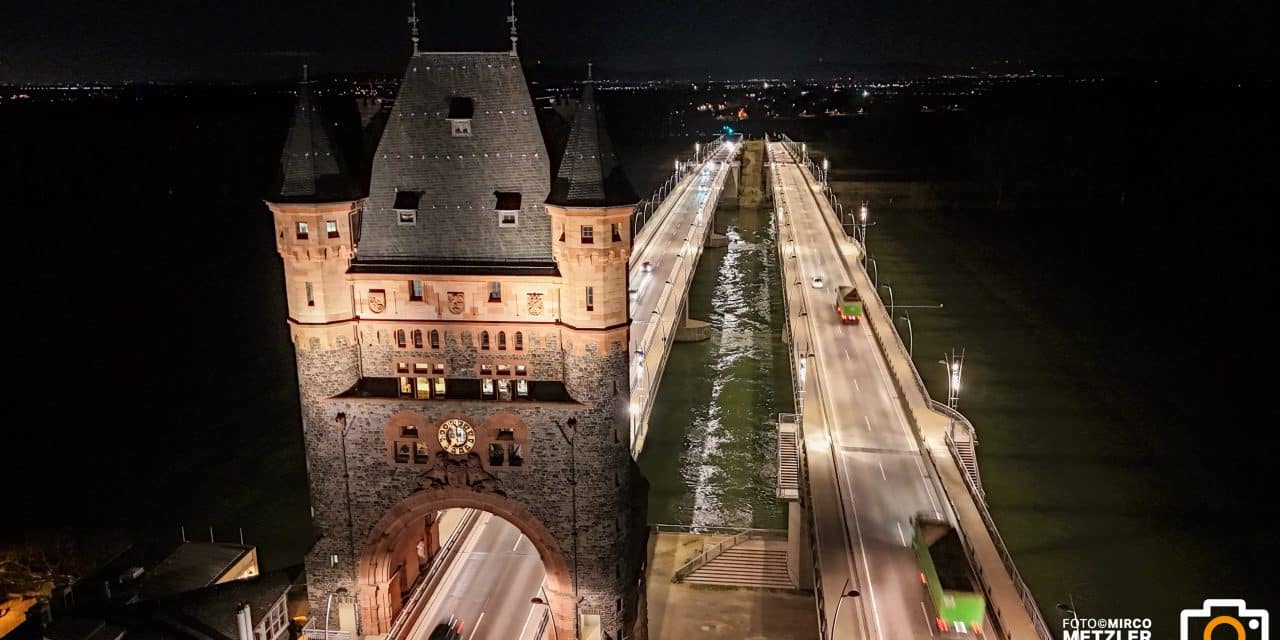Vollsperrung der Nibelungenbrücke wegen Prüf- und Belastungstests