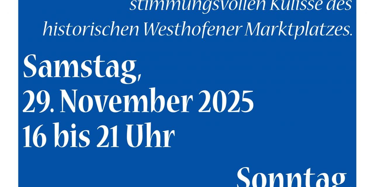 Weihnachtsmarkt Westhofen 2025 – Adventszauber zwischen den Kirchen