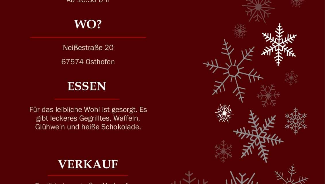 Weihnachtsmarkt in der Kita Zauberstein